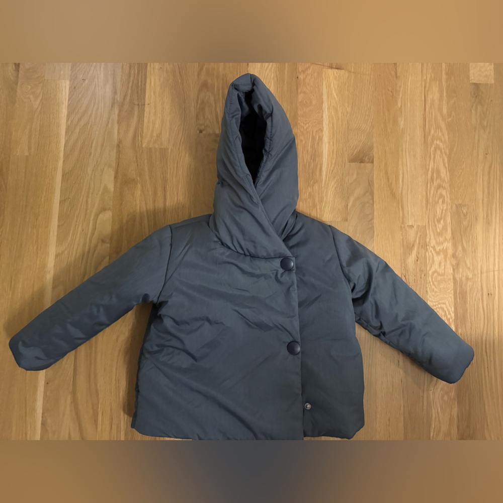 Navy Hooded Puffer Jacket - Hanna Andersson